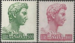Италия 1957 Святой Георгий Серия из 2 марок